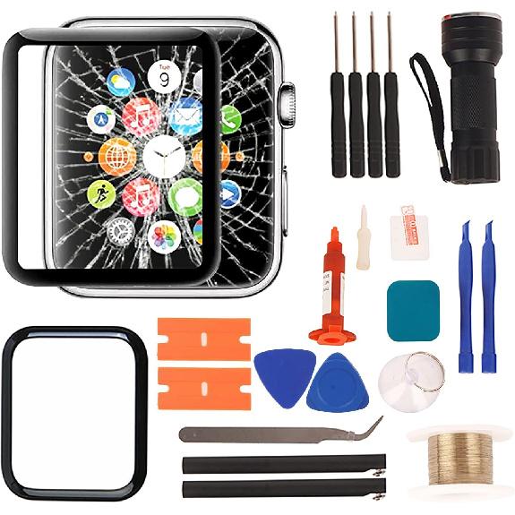 Compatible with Apple Watch Series 4 44mm Screen Replacement - Front LCD Glass Lens Replacement Repair Kit & Watch Glass Repair(No LCD Screen and