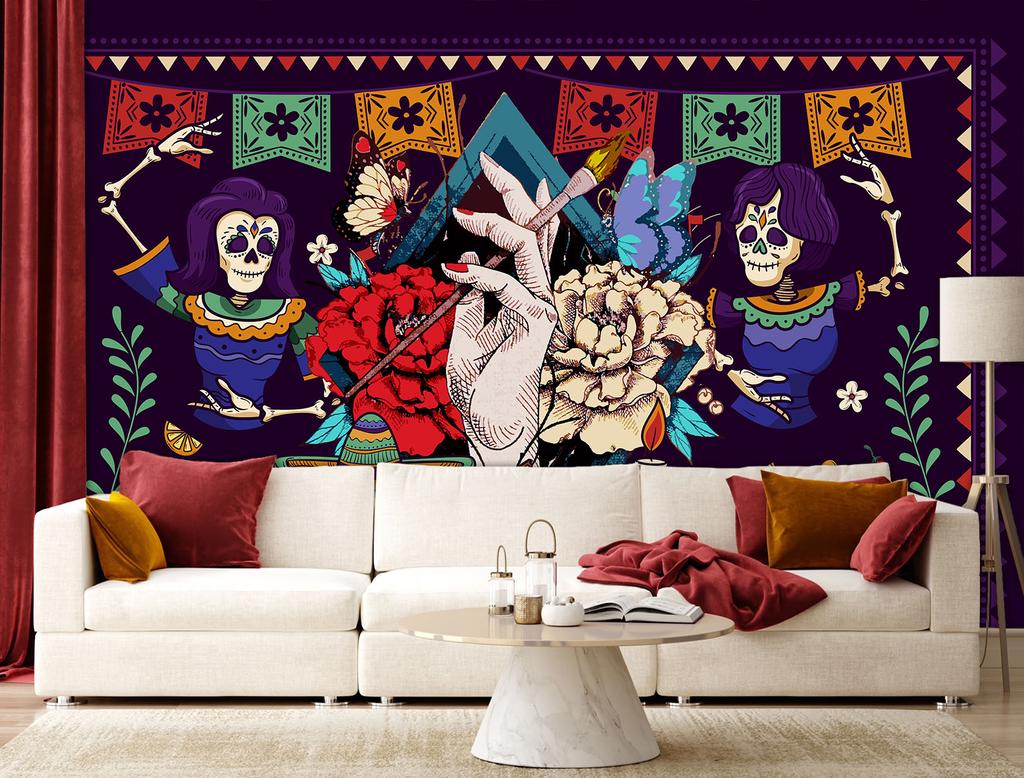 Wallpaper Mexican Abstraction