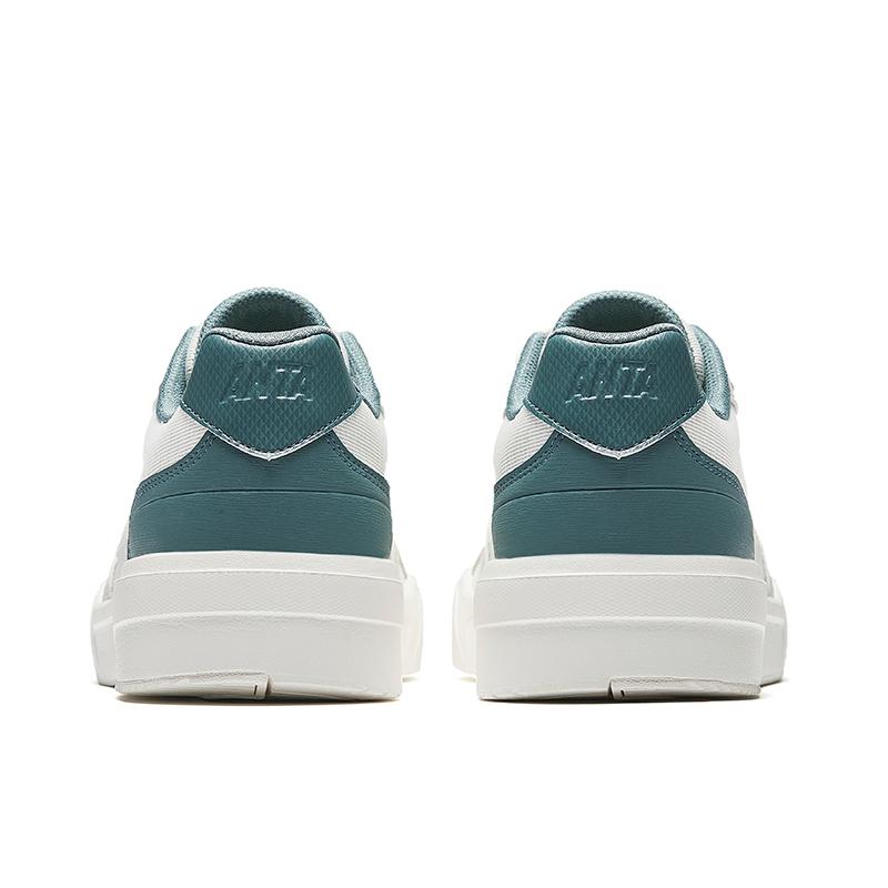 Anta Caramel Comfortable Versatile Wear-Resistant Low-Top Skate Shoes Men Sneaker White Green 112528014-4