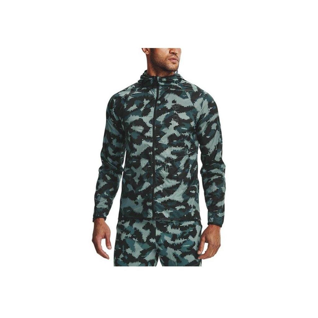 Under Armour Anywhere Storm Running Hooded Logo Jacket Men Camouflage 1356161-424