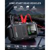 5000A 150PSI Car Jump Starter with Air Compressor Auto Tire Inflator, Large LCD Display, LED Light, for Cars, Bike & Motorcycle