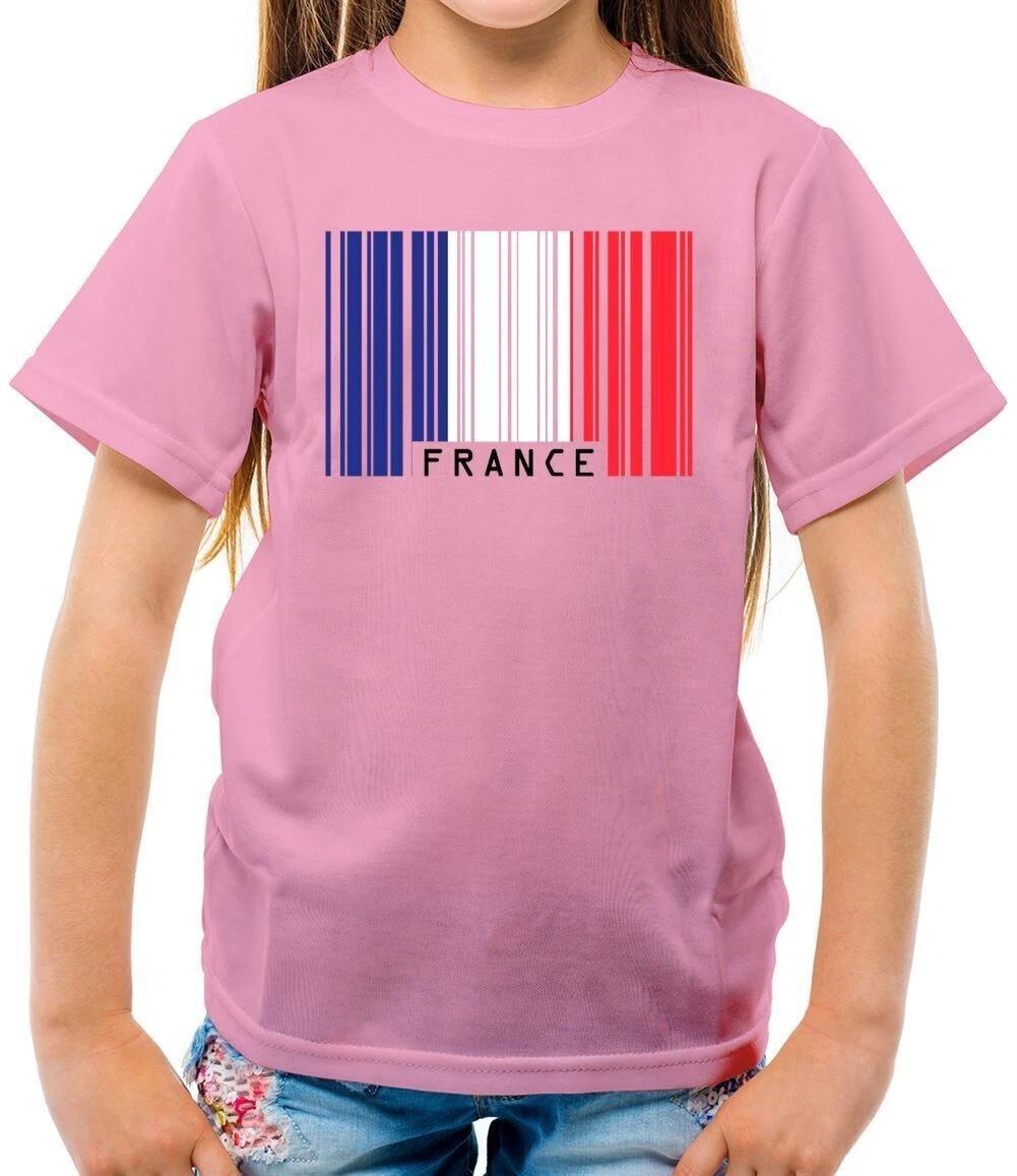 France Flag Style Bars - T-Shirt - French Paris Country Born 120