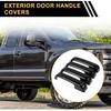4pcs Exterior Door Handle Cover Car Door Handle Protector for Ford F-150 2015-2020 Car Door Handle Protector Without Keypad ABS Black