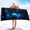 Schönes Weltraum-Galaxie-Nebel-Sterne Strandtuch Mikrofaser Pooltuch Saugfähig Schnelltrocknend Strandtuch Sandfreie Decke für Kinder