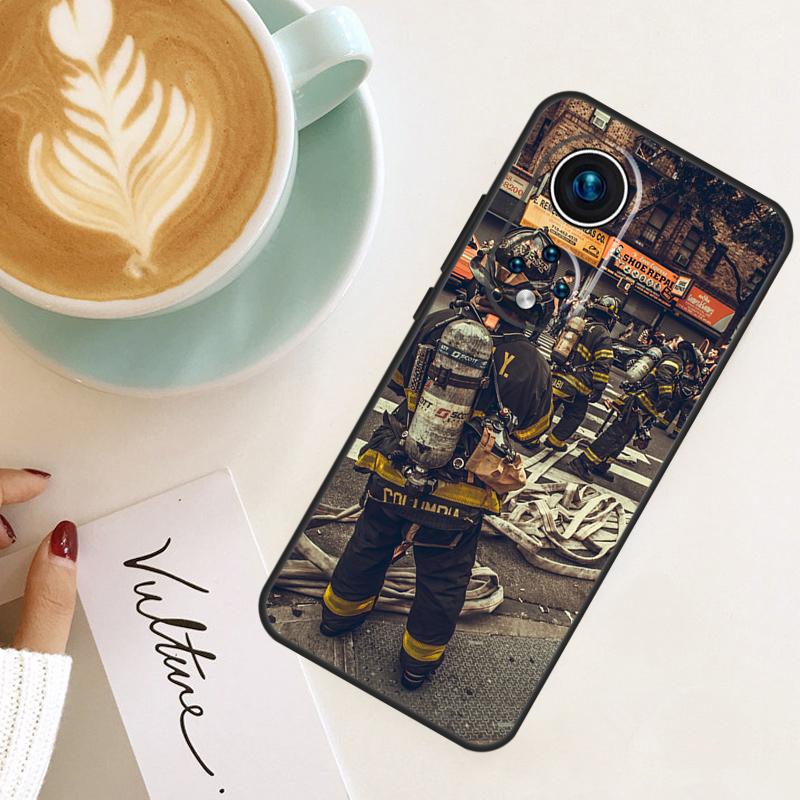Firefighter Heroes For Honor Magic 7 Lite 6 8 Pro Case For Honor 400 200 50 70 90 X8c X8b X9a X9b X9c X9d Win RT