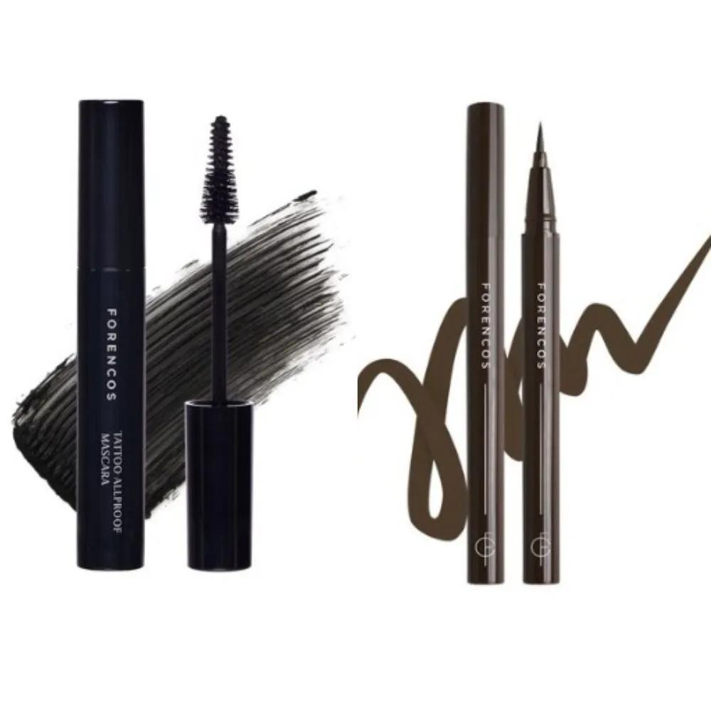 

Тушь для ресниц Forencos Real Black + Подводка для глаз Deep Brown