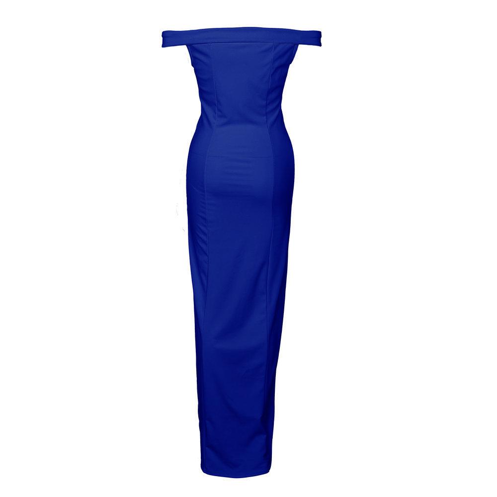 Autumn Hot Style Simple Bandeau Slit Floor-Length Dress