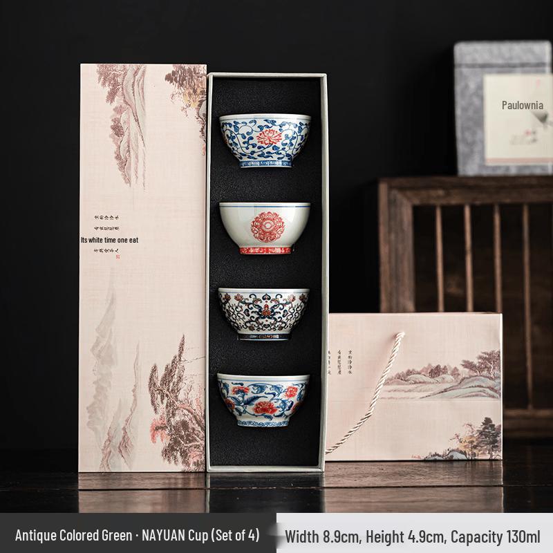 Retro Ceramic Teacup Gift Set