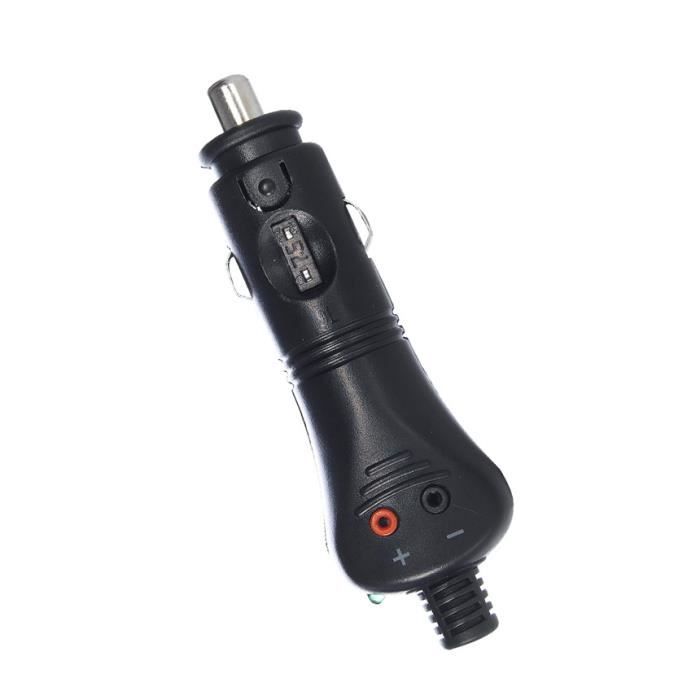 Prise Allume Cigare - Universel - 12 Volts - Fusible 7A - Noir - Remplacement