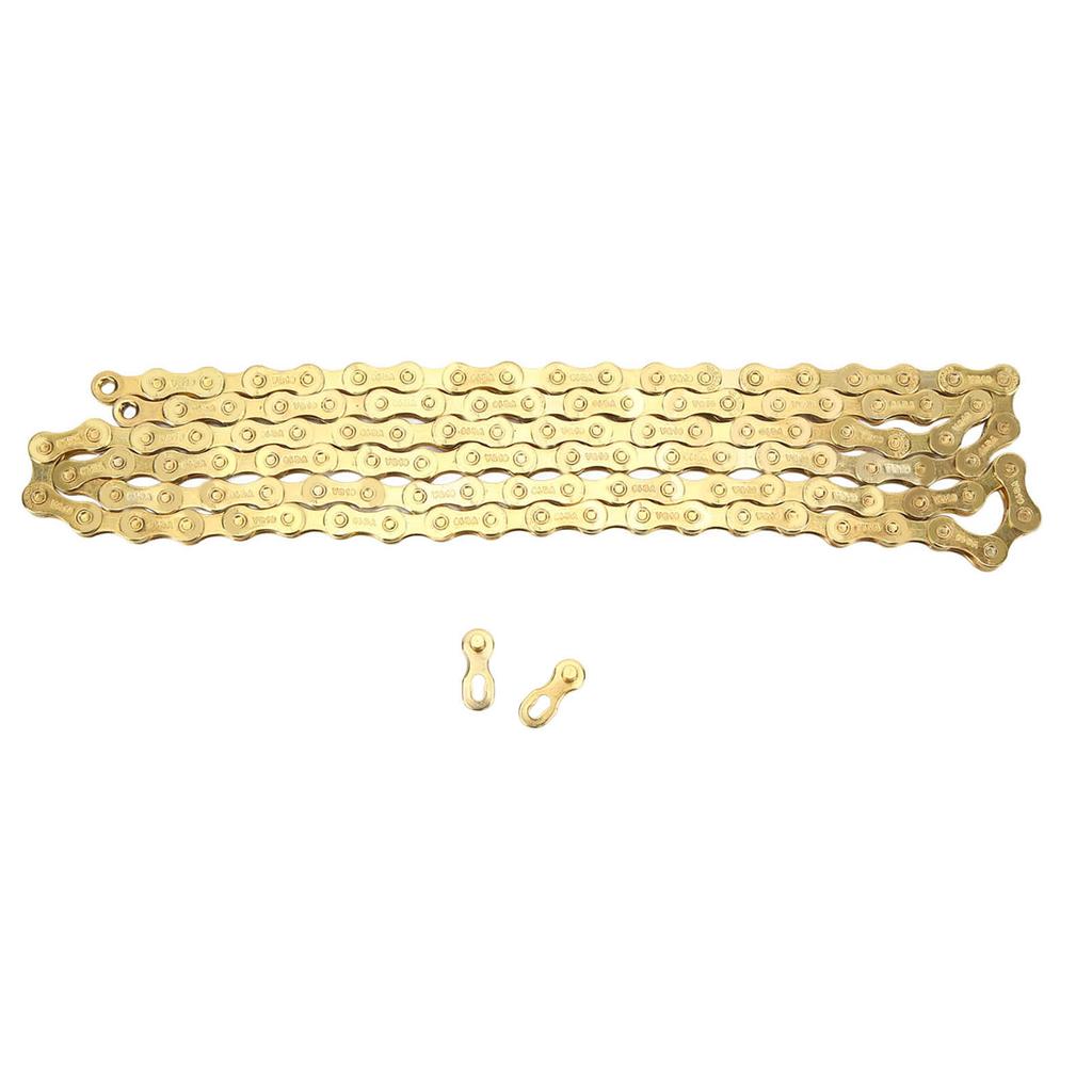 10 Speed Bike Chain Golden High Carbon Steel Lightweight Replacement Bike Chains Parts for VG