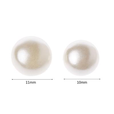 Nähperlenknöpfe 50 Stück Weiß Kleidung Scrapbooking Kleidungsstück DIY Werkzeug für Lippenstift Eyeliner Make-up Pinselhalter Perlen