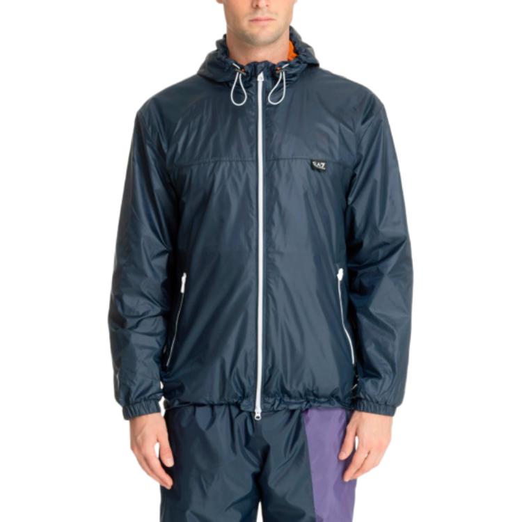 Emporio Armani Ea7 Ss24 Loose Fit Drawstring Hooded Long Sleeve Jacket Men jackets 3DPB17-PN5ZZ-1554