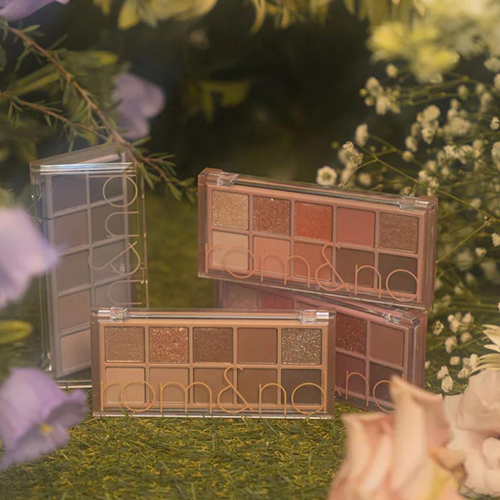 Rom&nd MELHOR QUE AS PALETAS 00-09/11-13, Inspirada no Jardim, Tons Totalmente Harmoniosos, Amigável para Iniciantes, Multiuso, K-Beauty, Maquiagem Coreana