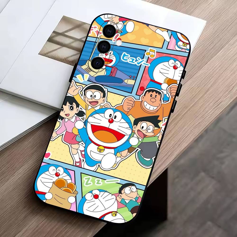 

Cat Do rae mon Phone Case For Samsung Galaxy A73,A72,A71,A70,A53,A52,A51,Soft Silicone Black Cover Samsung a53 5g