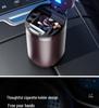 High-End Metal Car Ashtray with Lid: Anti-Drop Ornament for Car Interior