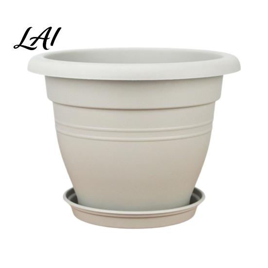 Outdoor Yard Plant Holders Round Flower Pot Lightweight Pot with Drainage Modern Herb Planters for Home Holes Planter Indoor And Plants UV Resistant