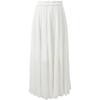 Sancai High-Waist Pleated Chiffon A-Line Long Skirt