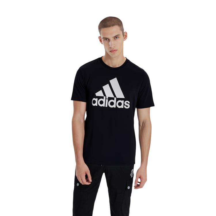 adidas MUST HAVES T Shirts Men's Crew Neck Moderate Straight Fit DT9933