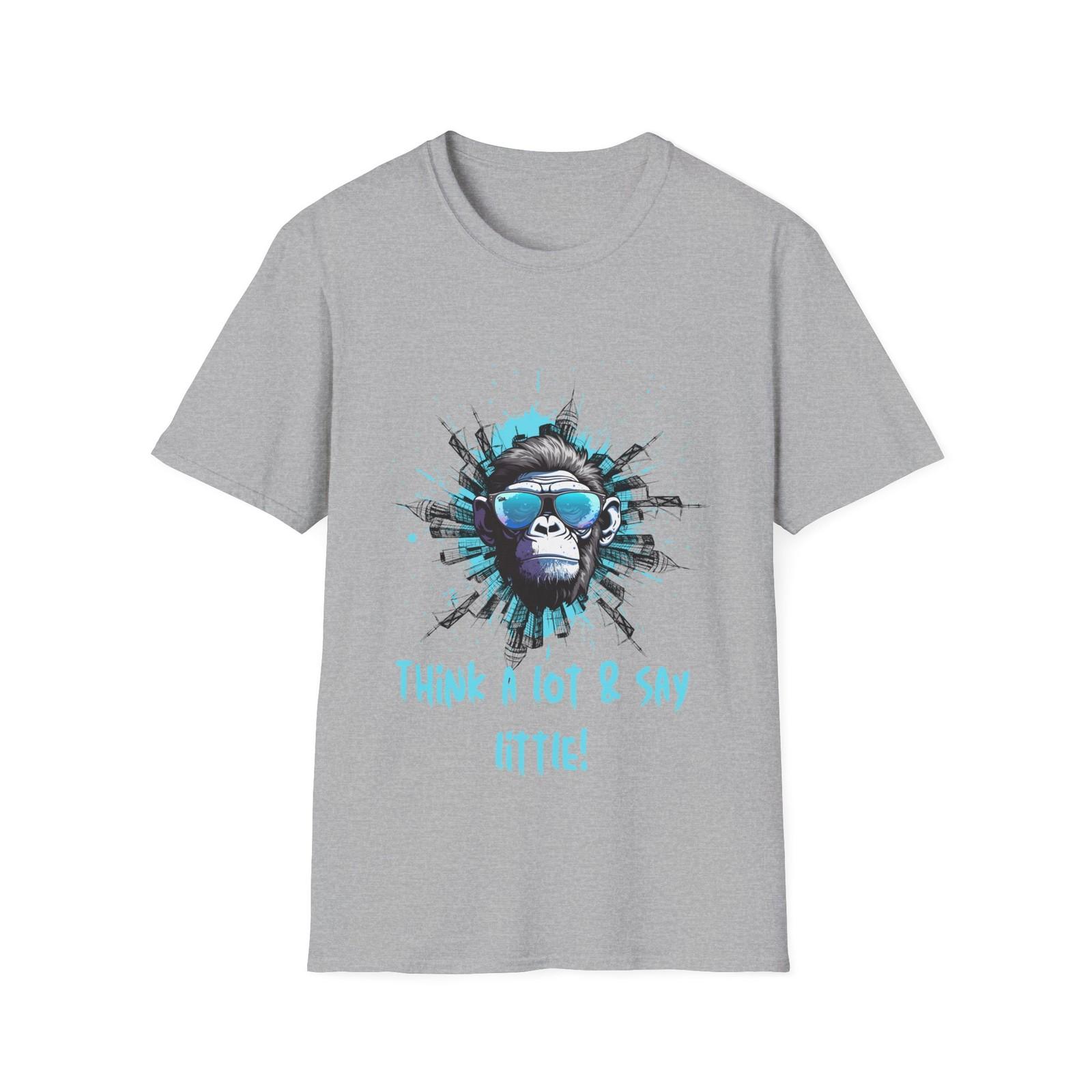 Cool Gorilla Graphic Tee - Funny Unisex Softstyle T-Shirt, Gift for Monkey [...] S разноцветный