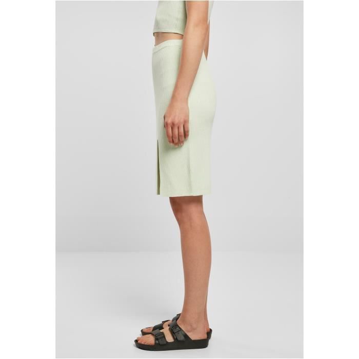 Damen Rippstrickrock Urban Classics GT - hellgrün - 3XL
