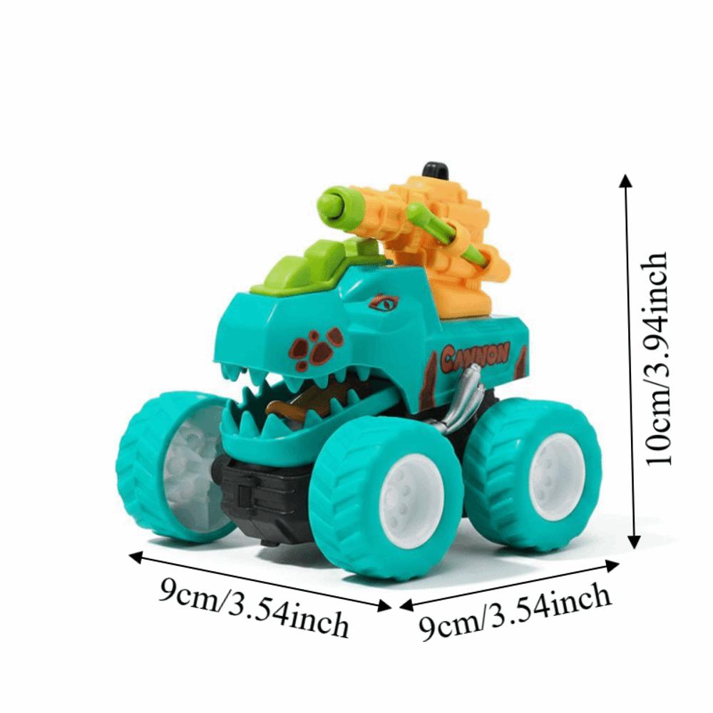 Inertial Sliding Dinosaur Car Toy Cartoon Design Deformation Car Toy Action Collision Toy  Kids Toy