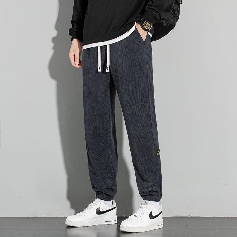 Herren 2024 Locker geschnittene Cord-Jogginghosen mit Bündchen - Frühlings-, Herbst-, Winter-Stil.