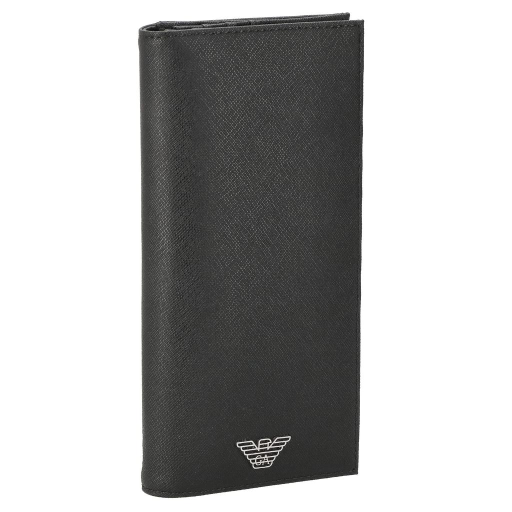 Emporio Armani Long Wallet Black Men's Y4R170Y138E, [Used]
