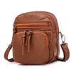 Women Shoulder Bag PU Soft Leather Texture New Mini Square Bag Large Capacity Crossbody Bag Minimalist Middle-Aged Mom Bag