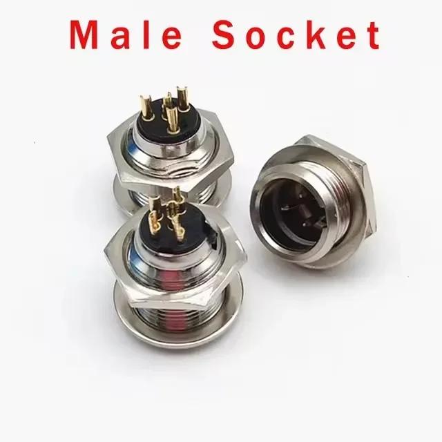 3/4/5/6Pins Plug Small XLR Female Male Socket Mini XLR Connector for Audio MIC Cable Soldering