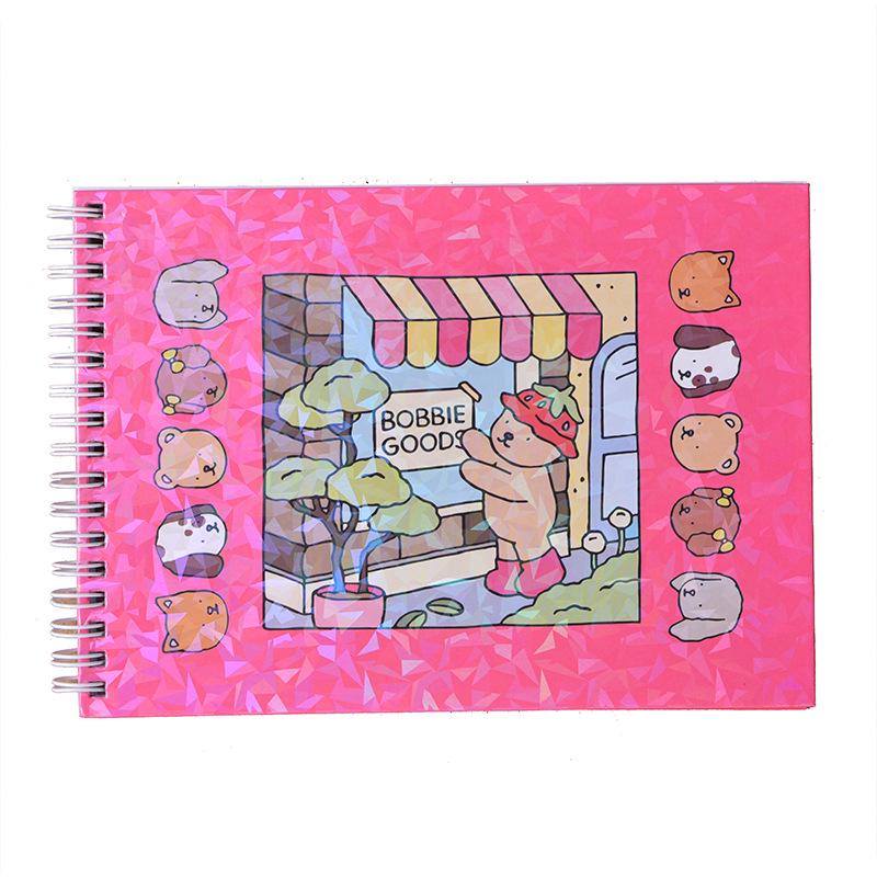 In-Stock Bobbie Goods A5 Hardcover Spiral-Bound Coloring Book for Children