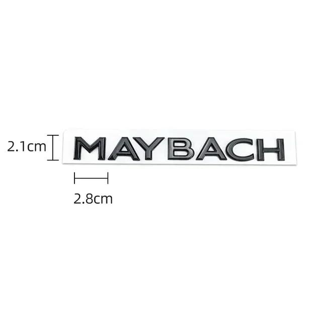1pcs 3D ABS  Maybach Side Emblem Car GLS GLE S500 Logo sticker Rear Bumper tail door trunk sticker Emblem styling Accessories