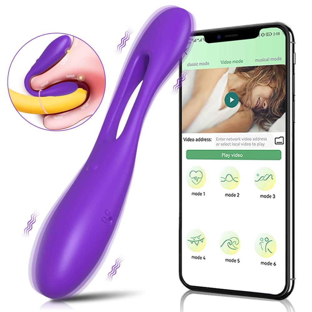 App Bluetooth Control Couple Vibrator For Women G-Spot Clitoris Dual Stimulate Wearable Vibrating Vibrators Adult Goods Sex Toys