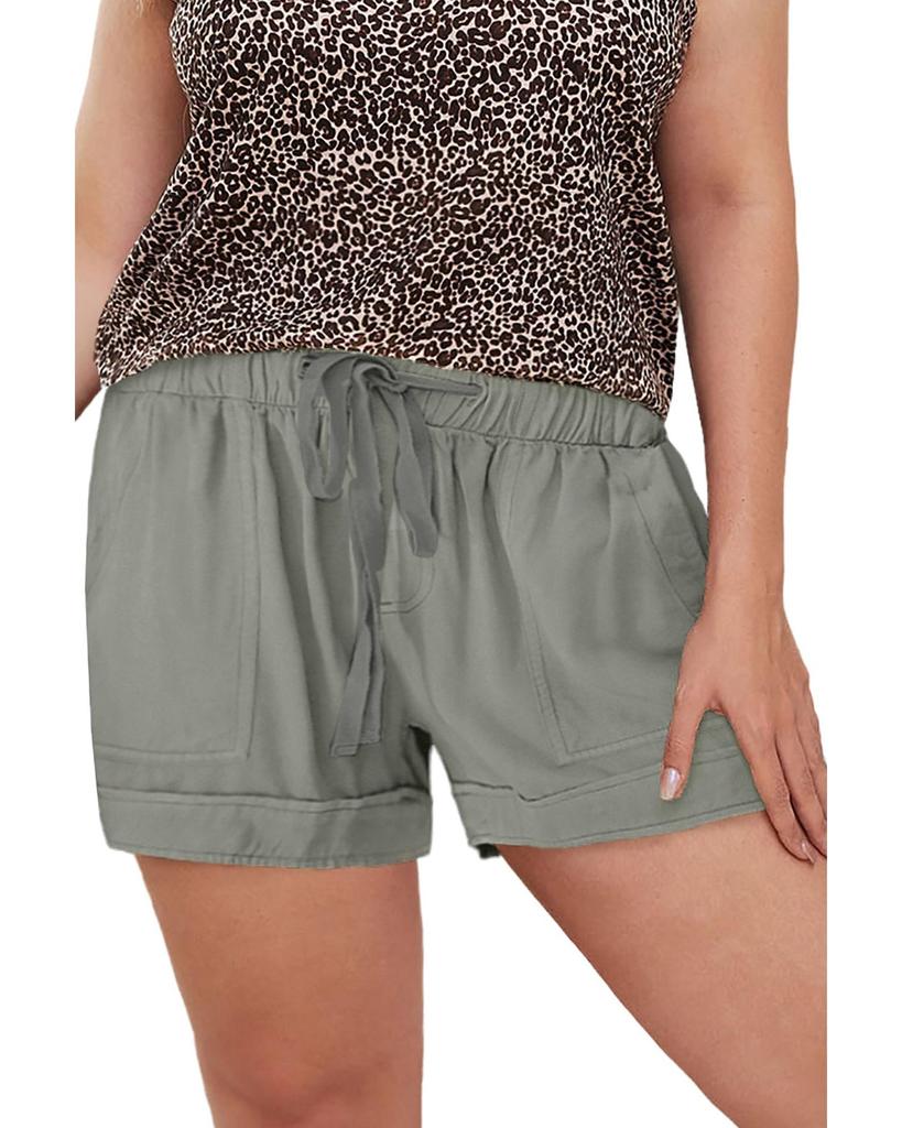 Azura Exchange Elastic Waist Drawstring Pocket Shorts
