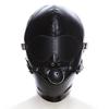 SM Restraint Mask with Adjustable Blindfold and Gag for SM Play and Adult Party Costume [ForstST] Headgear, Opening, Confinement, Restraints,