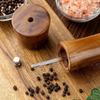 Refillable Natural Wooden Manual Sea Salt Jar Salt and Pepper Mill Spice Grinder Kitchen Tool