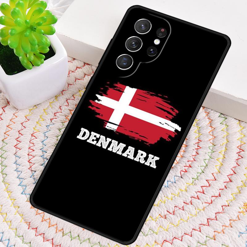 Dänemark Flagge Handyhülle für Samsung Galaxy note 10 pro S26 Ultra S23 S24 FE S25 S21 S22 PLUS stoßfest Hülle