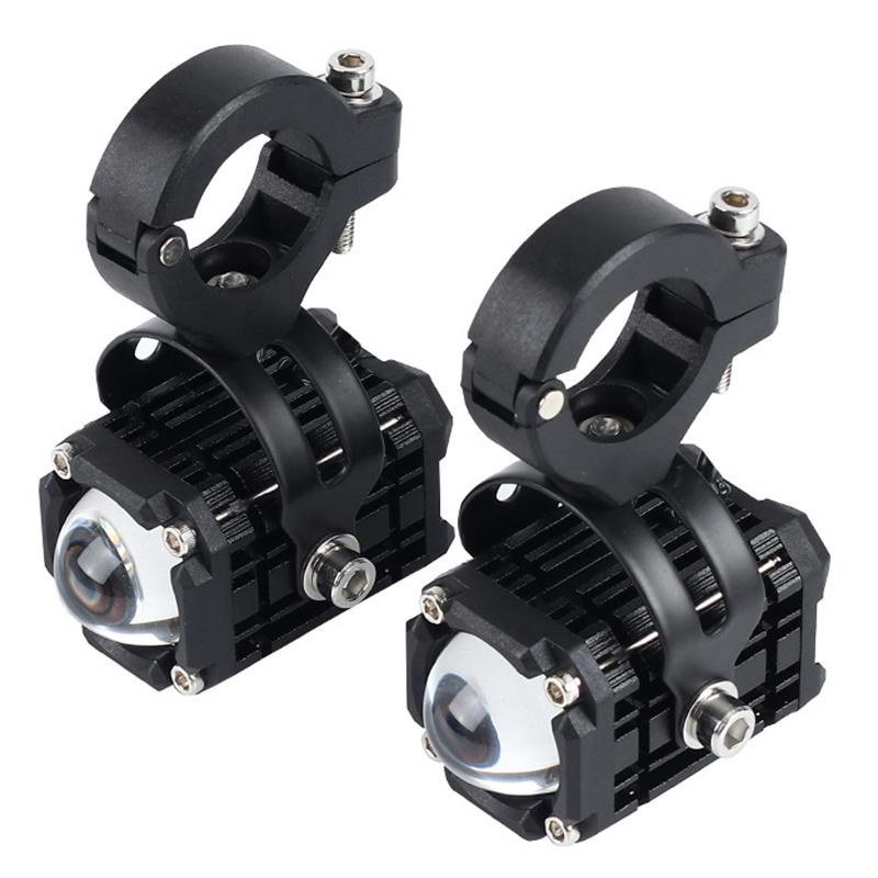 

Motorcycle Led Auxiliary Headlight Spotlight Dual Color White Yellow Hi/Lo Beam Bright Driving Fog Light Waterproof Universal