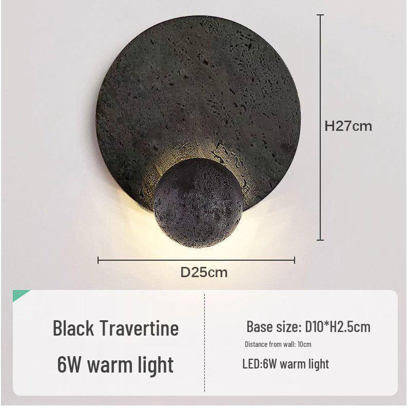 Wabi-Sabi Mid-Century Cream Wall Lamp for Bedroom or Living Room