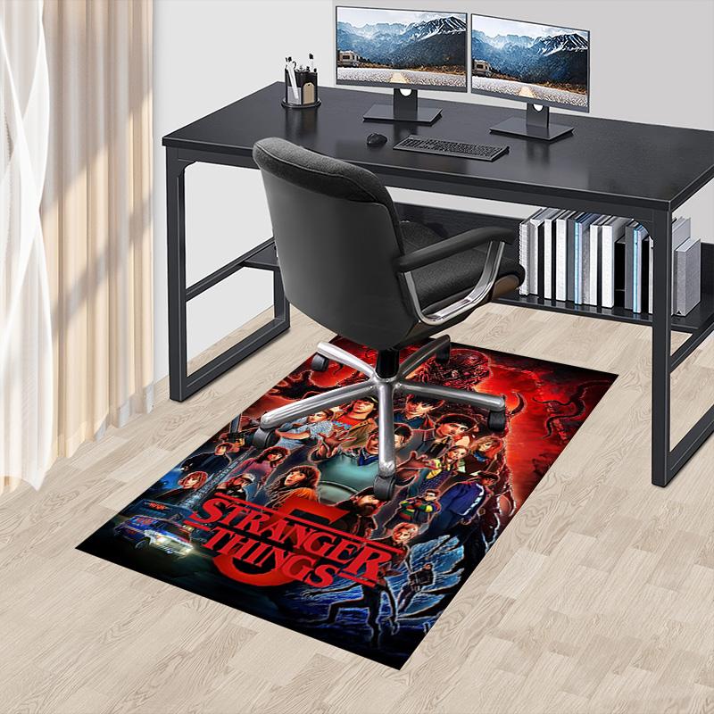 1pc Stranger Things Adventure Carpet for Playroom Bedroom Living Room Sofa Home Decor,kids Game Area Rug Non-slip Floor Mat Y72976