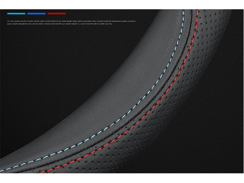 Genuine Leather Steering Wheel Covers for Jeep Compass, Cherokee, Renegade, Wrangler Handlebar.