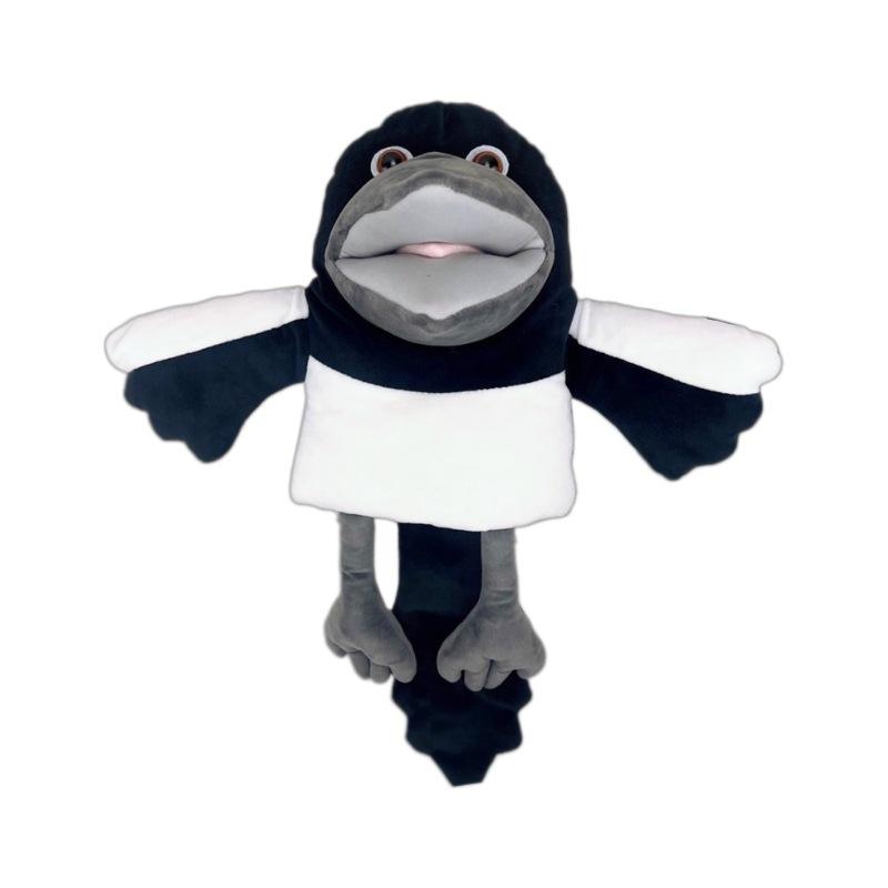Kawaii 30cm Steve & Maggie Raven Plyšová Zvířecí Panenka Hračka Plyšová Panenka Dětský Narozeninový Dárek