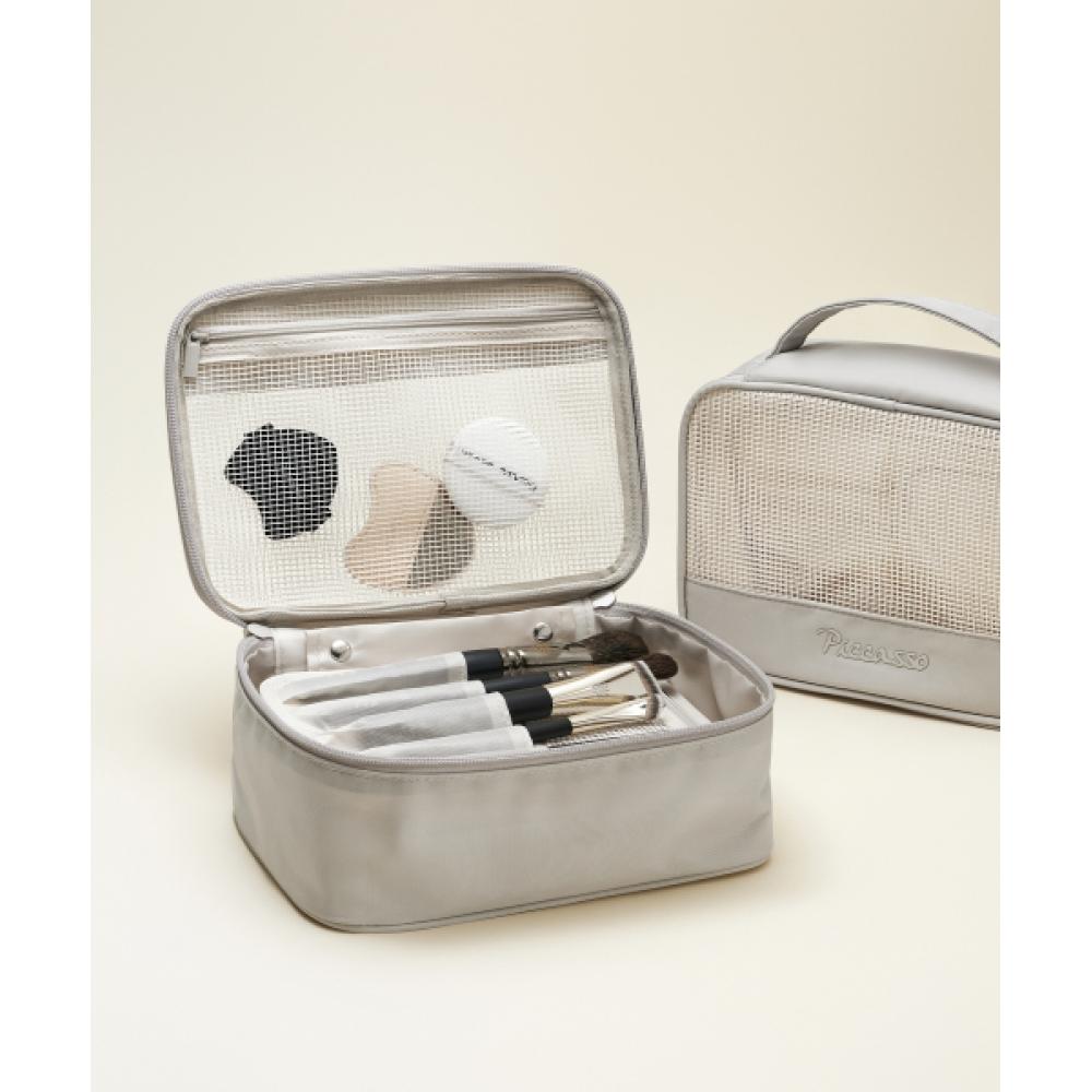 Piccasso Square Mesh Pouch Warm Grey Square mesh pouch warm grey