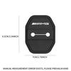 2/4pcs Silicone Car Door Lock Buckle Protector Cover For Mercedes Benz AMG C180 C200 E260 E300 ML350 W230 W204 W205 W210 W211