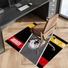 1pc Football Club Logo Print Area Rug - Soft, Washable Non-Slip Indoor Mat for Office Chairs, Living Room, Home Office Decorative Rug