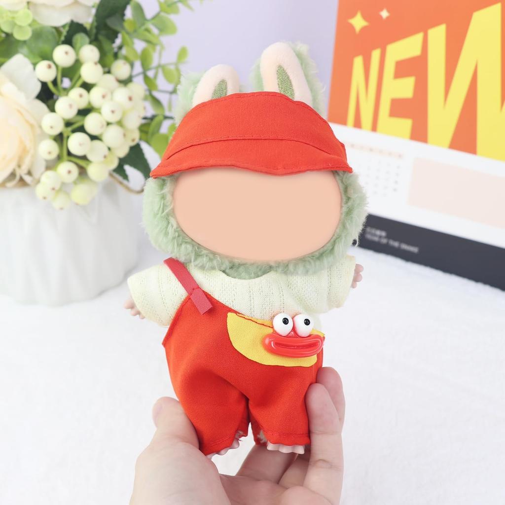YONGDONG Plush Doll Clothes (Clothes Only) - 15cm17cm Plush Doll Clothes - Cute Costume, Dress-Up, DIY Accessory, Doll Suit, Jumpsuit, Photo Path,