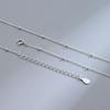 S925 Sterling Silver Gold Plated Collarbone Chain Round Beads Snake Bone Box Twisted Flower Chain Necklace Fashion Jewelry