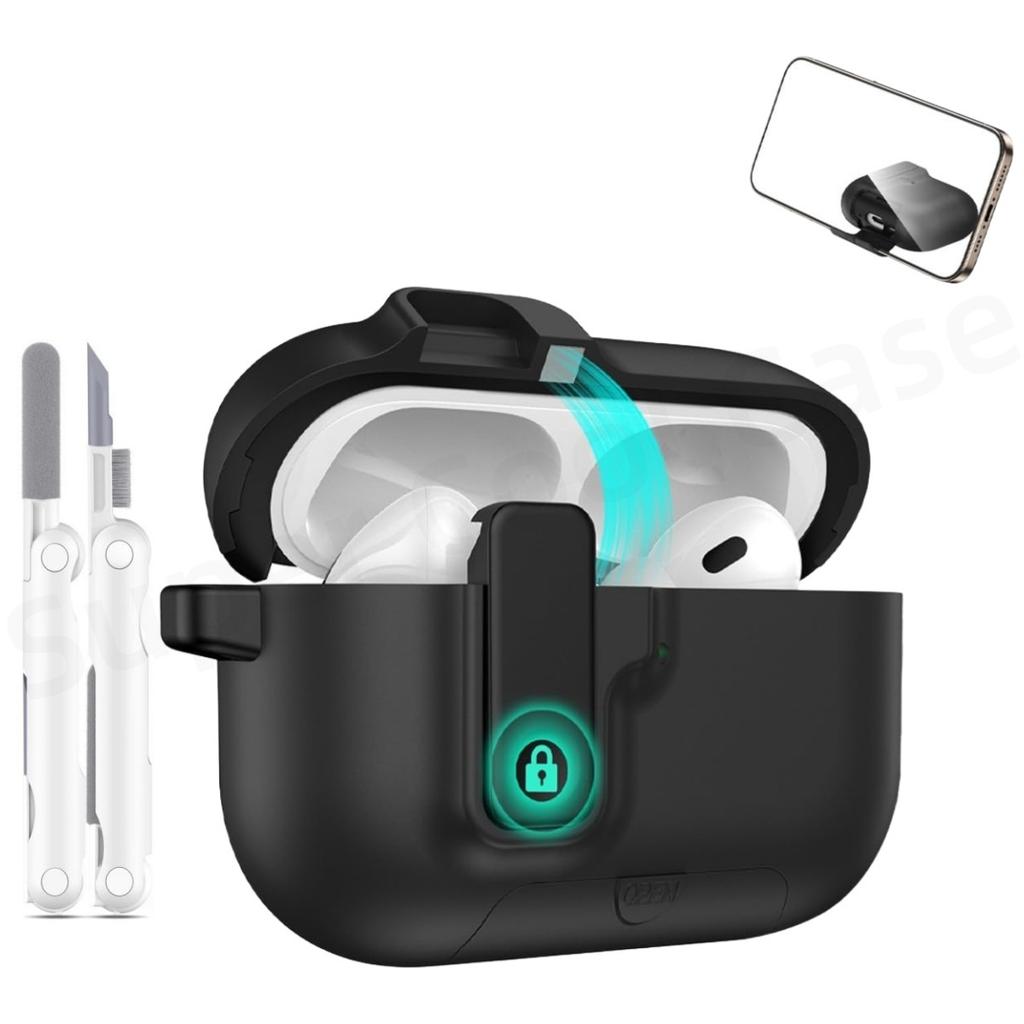 For AirPods Pro 3 Earphone Case For AirPods Pro 3 Case Full Body Shockproof Protective Phone Stand Style Case For AirPods Pro 3