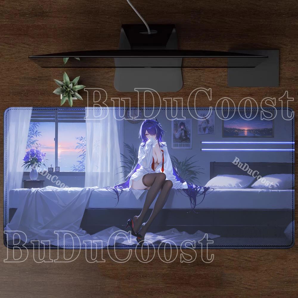 Honkai Star Rail HSR Acheron Mouse Pad Rug HD Printing Desk Mat Anime Cute Girl Gaming Office Keyboard Anime Large Game Mousepad