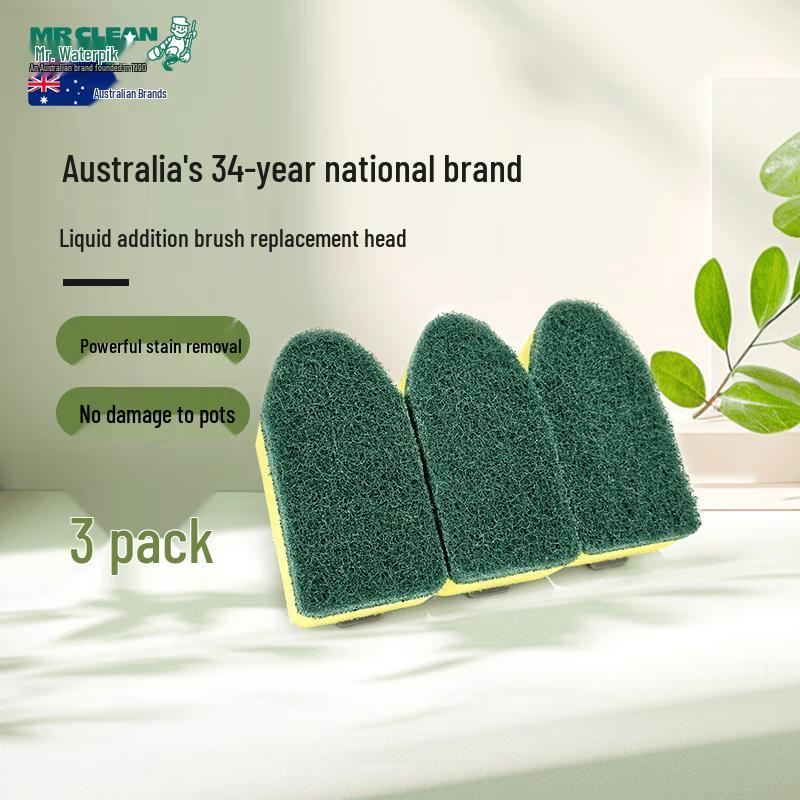 Mr Clean Dish Scrubber Sponge Replacement Heads (3-Pack)