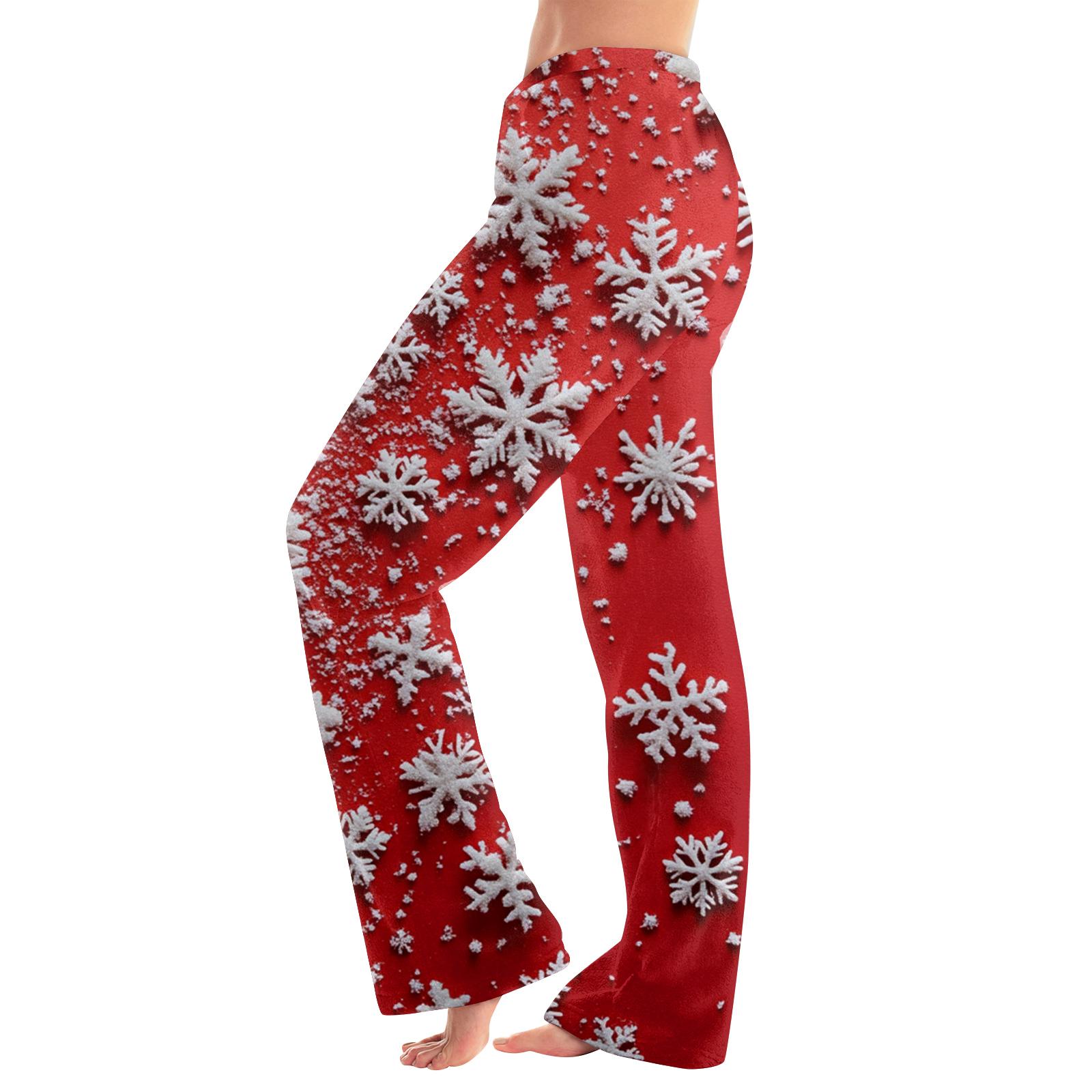 

Женская повседневная мода Женские спортивные домашние рождественские пижамные брюки Длинные брюки S